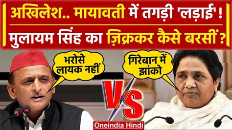 Akhilesh Yadav और Mayawati मे कैसी तगड़ी भिड़ंत हुई Samajwadi Party Bsp India वनइंडिया