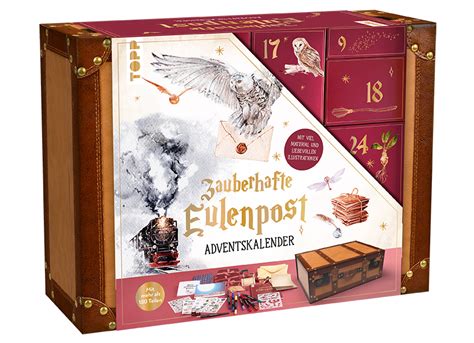 Adventskalender Zauberhafte Eulenpost 24 Überraschungen für Papeterie