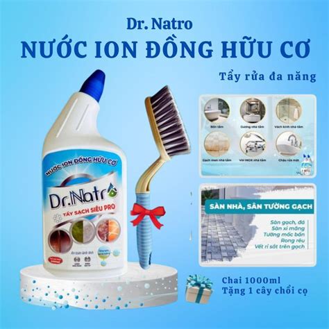 Ion đồng hữu cơ Dr Natro tẩy sạch gạch rỉ sét thâm vàng lâu năm tường ...