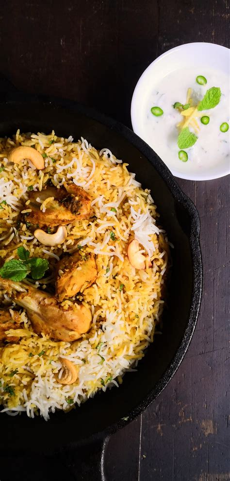 Chicken Biryani with Raita [OC] : r/IndianFoodPhotos