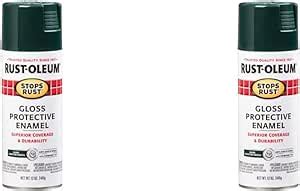 Rust Oleum 7733830 Stops Rust Spray Paint 12 Oz Gloss Dark Hunter