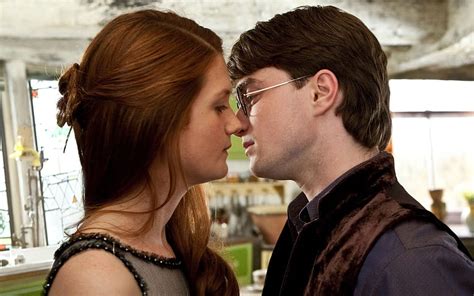 1366x768px 720p Free Download Harry Ginny Kiss Harry Potter And