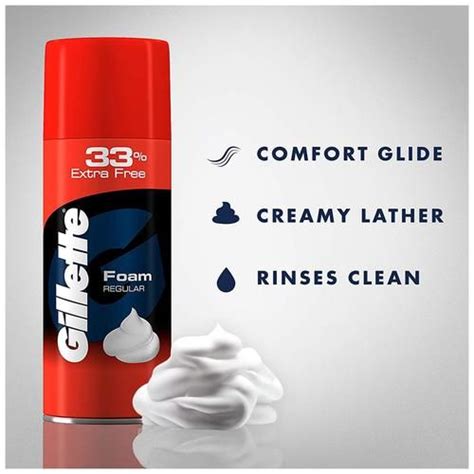 Buy Gillette Pre Shave Foam Classic Regular Skin Gm Online At Best