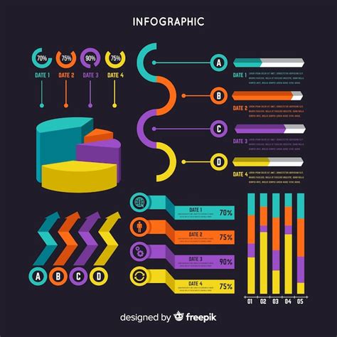 Modelo de infográfico Vetor Grátis