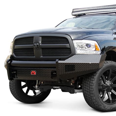 Fab Fours® Ram 1500 2013 2017 Black Steel Full Width Front Hd Bumper