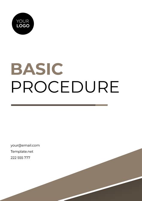 Free Basic Procedure Template - Edit Online & Download | Template.net