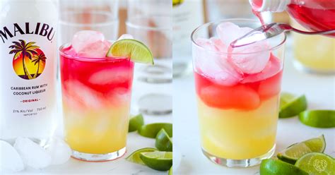 How To Make A Malibu Bay Breeze Drink