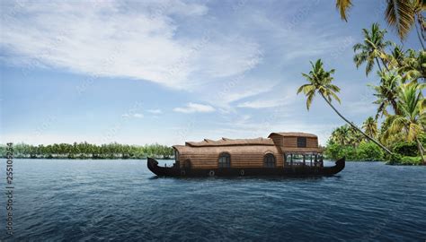 Kerala house boat-Image Stock Photo | Adobe Stock