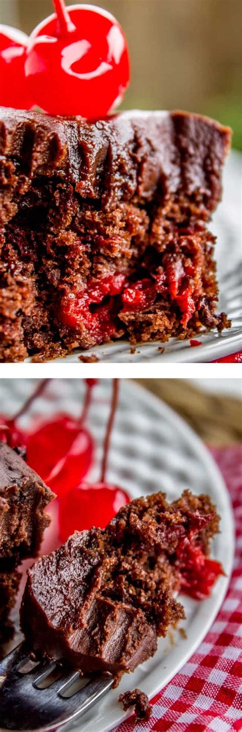 Chocolate Cherry Sheet Cake With Fudge Frosting The Food Charlatan