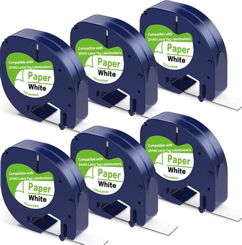 Amazon Wonfoucs Pack Paper White Tape Replacement For Dymo Label