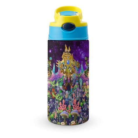 Island My Singing Monsters Kid's Insulated Water Bottle With Straw