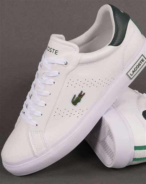 Lacoste Powercourt 20 Trainer Whitedark Green 80s Casual Classics