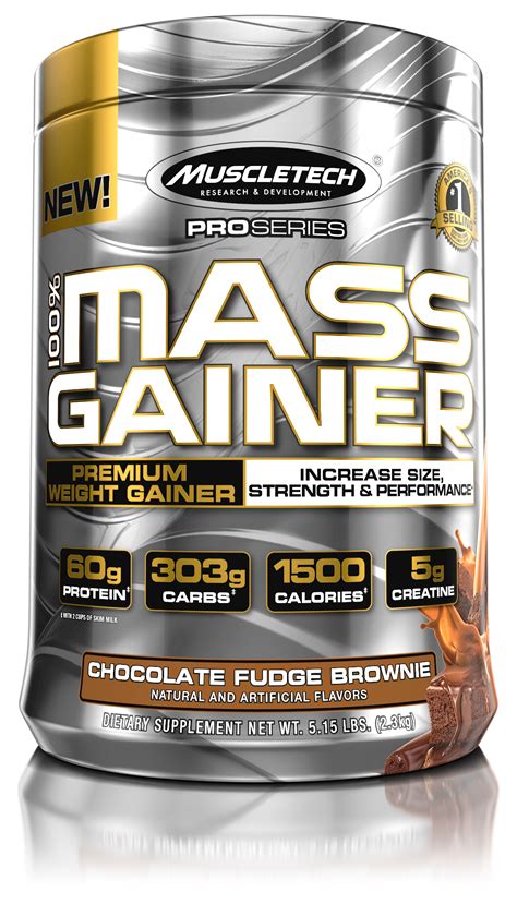 Muscletech Pro Series Mass Gainer Chocolate Fudge Brownie 60g Protein 515lb 824oz