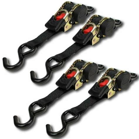 Dc Cargo Mall Rrssh Retractable Ratchet Tie Down Strap Black