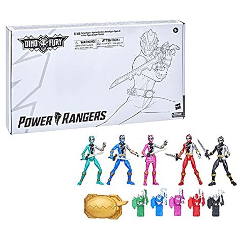 Power Rangers Dino Fury 5 Ranger Team Multipack 6-Inch Action Figure Toys with Dino Fury Keys ...