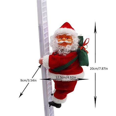 Adorno de Navidad de Papá Noel escalera eléctrica Grandado