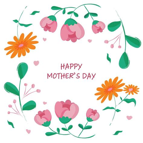 Hand Drawn Happy Mothers Day Background 6853135 Vector Art At Vecteezy