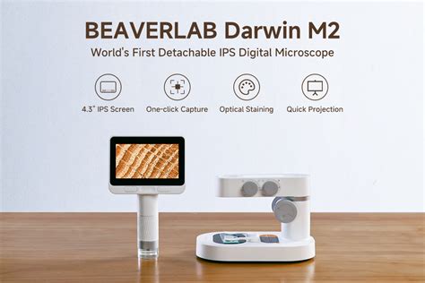 Beaverlab Darwin M The Detachable Usb Lcd Digital Microscope With