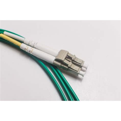 Om4 Lc Lc Fiber Patch Cable Lszh Green Duplex 100gb 50125 Multimode