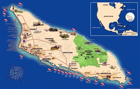 Tourist Map Of Aruba. Aruba Tourist Map. | Travel In 2019 | Aruba ...