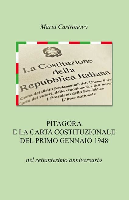 Pitagora E La Carta Costituzionale Del Primo Gennaio Nel