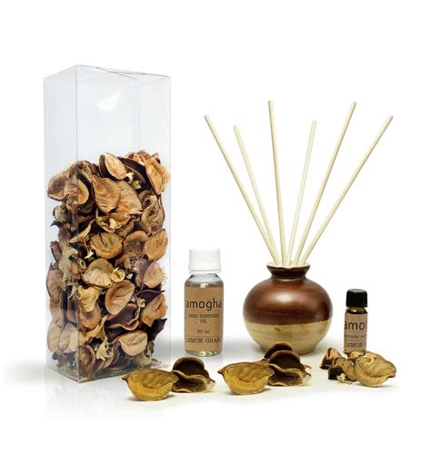 Buy Amogha Lemongrass Oil And Diffuser Home Fragrance Decor T Set Set Of 6 At 12 Off By Iris