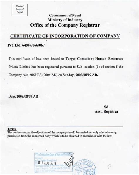 License & Permits - Target Nepal