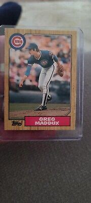 Greg Maddux Topps Traded T Rookie Beckett Ebay