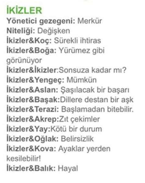 Ikizler Burcu Ikizler Burçlar