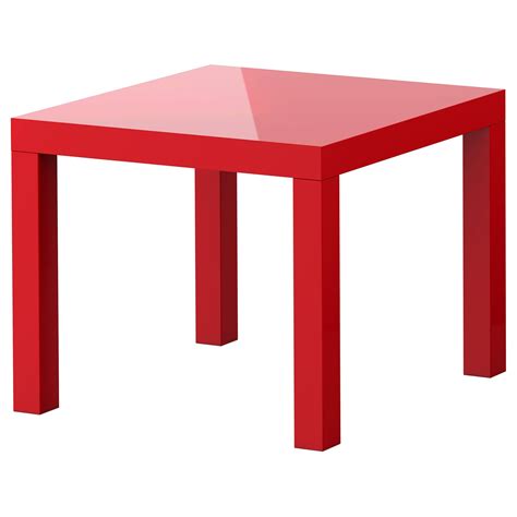 red coffee table