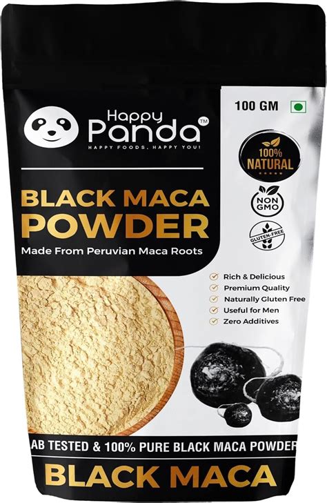 Amazon Organic Original Black Maca Root Powder For Men Gm