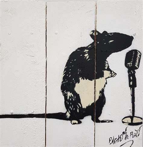 Blek Le Rat 1951 Crooner Rat Wood Catawiki