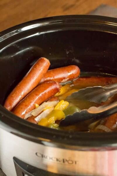 Slow Cooker Beer Brats - The Magical Slow Cooker