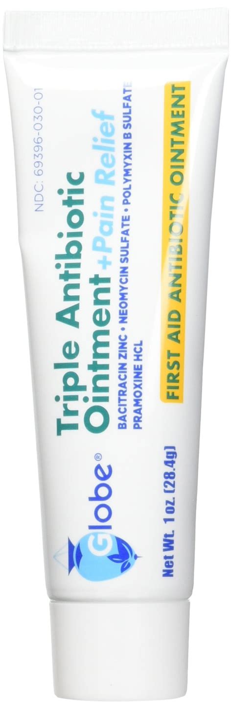 Globe Triple Antibiotic Pain Relief Ointment 1oz First Aid