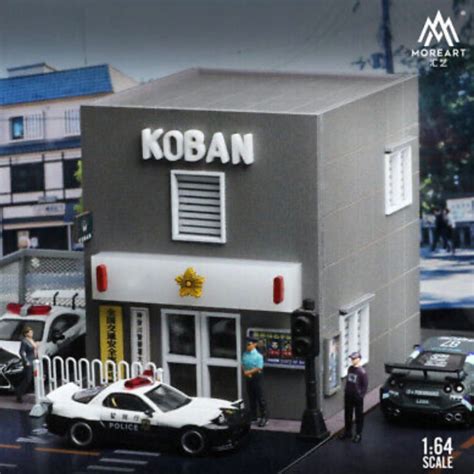 Moreart Japanese Koban Police Station Diorama For Diecasts Hot Wheels