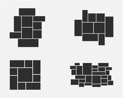 Immagini O Collage Di Cornici Per Foto Layout Della Griglia Cornici