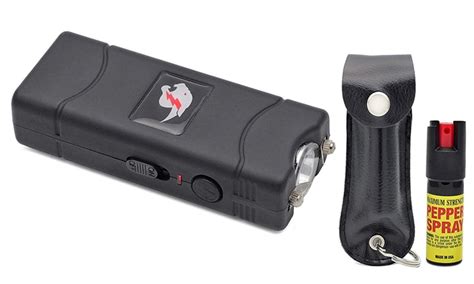 Self Defense Stun Gun And Pepper Spray Combo Assorted Colors Groupon