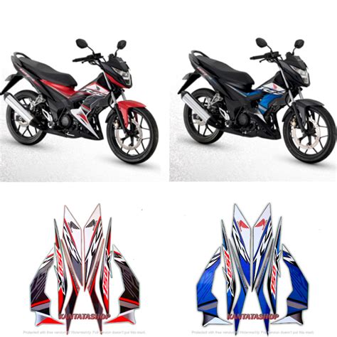 STIKER STRIPING LIS LES BODY MOTOR HONDA SONIC 150R 2019 RS STRIPING