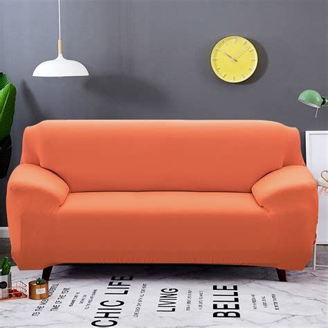 Orange Sofa Couch Cover Slipcover | Shop Couch Covers, Slipcovers, Sectional Couch Covers, L ...