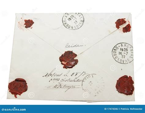 Vintage Letter With Wax Seal Royalty Free Stock Image Image 17474346