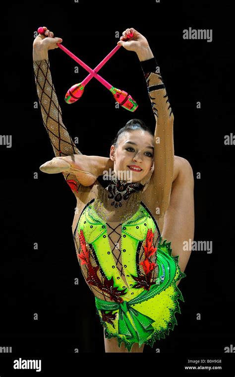 Rsg Rhythmic Gymnastics Gymnast Evgeniya Kanaeva Russia Stock Photo