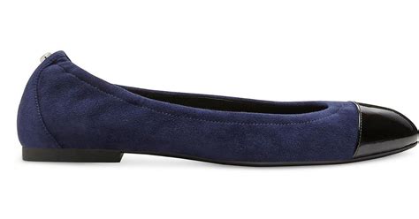 Stuart Weitzman Gabby Ballet Flat In Black Lyst