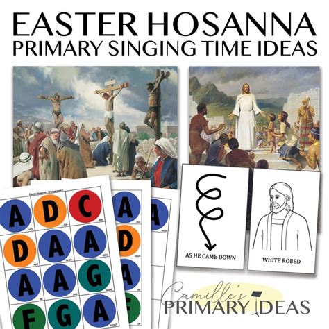 Easter Hosanna Scarf Actions - Camille's Primary Ideas