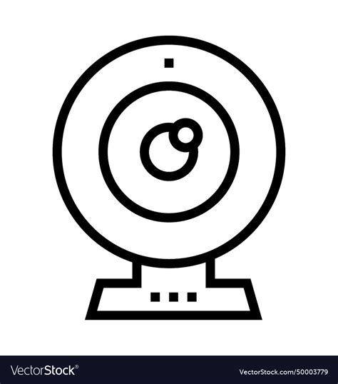 Webcam Line Icon Royalty Free Vector Image Vectorstock