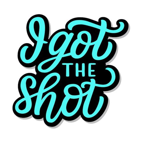 premium vector    shot hand lettering