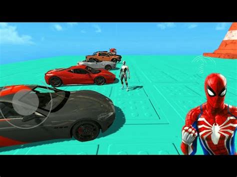 Spider Man Mega Ramp On Monster Truck Fighter Jest Cars By Trevor