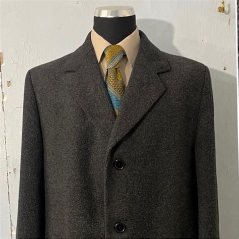 vtg stunning gents crombie  coat pure  wool  crombie aberdeen