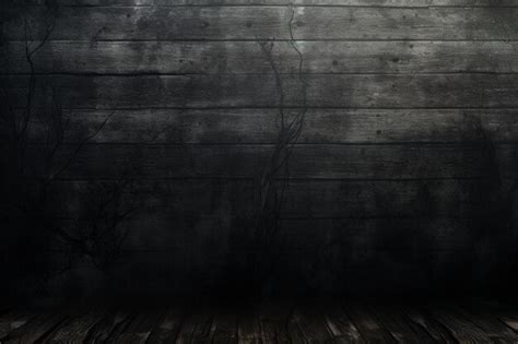 Premium AI Image | dark wooden floor with a dark background and a dark ...