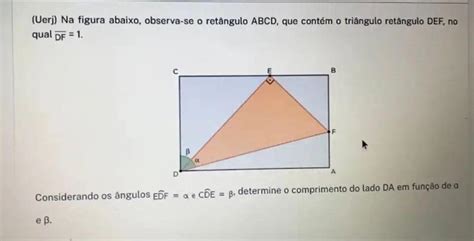 Uerj Na Figura Abaixo Observa Se O Retângulo Abcd Que Contém O