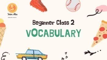 English Beginner Lesson 2 Vocabulary Presentation ESL TEFL EFL